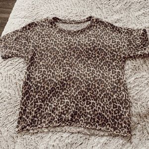 Medium American Eagle Cheetah Print Top